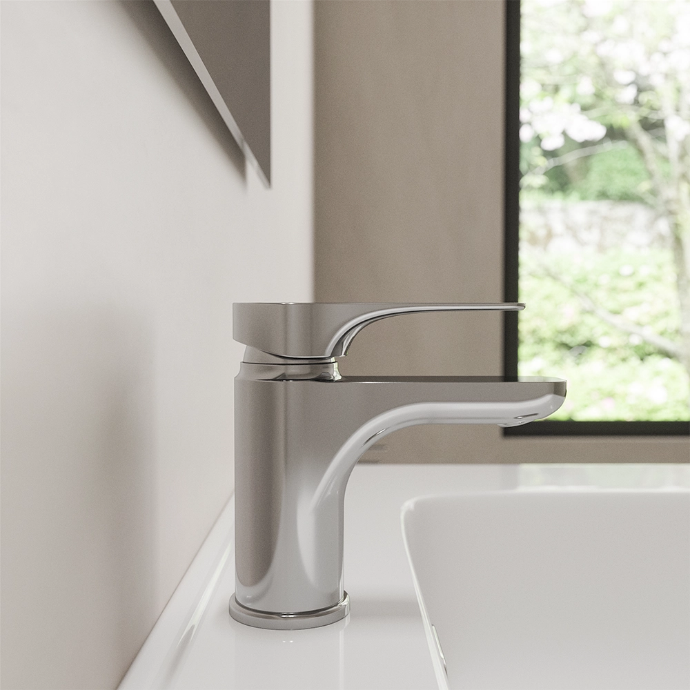 Set miscelatore lavabo, bidet ed incasso doccia monocomando in ottone cromato | Mia