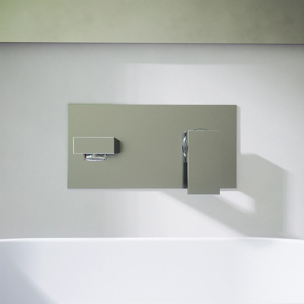 Set miscelatore lavabo ad incasso e bidet senza scarico cromato | Hedy