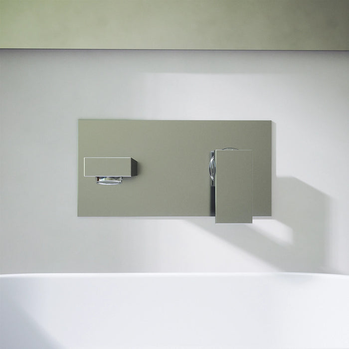 Set miscelatore lavabo ad incasso e bidet senza scarico cromato | Hedy