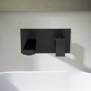 Miscelatore lavabo ad incasso senza scarico nero opaco | Hedy