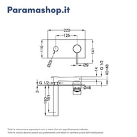 Miscelatore lavabo ad incasso nickel spazzolato | Katharine