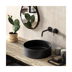 Miscelatore lavabo nero opaco ad incasso jo di paffoni