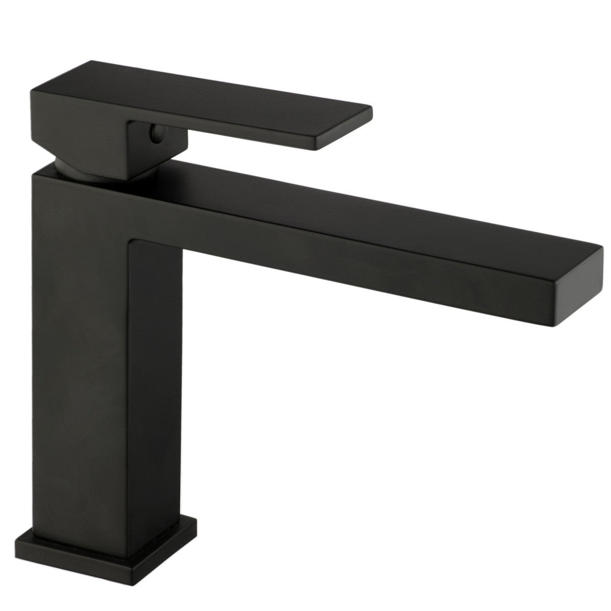 Miscelatore lavabo bocca lunga nero opaco total black manhattan