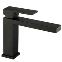 Miscelatore lavabo bocca lunga nero opaco total black manhattan