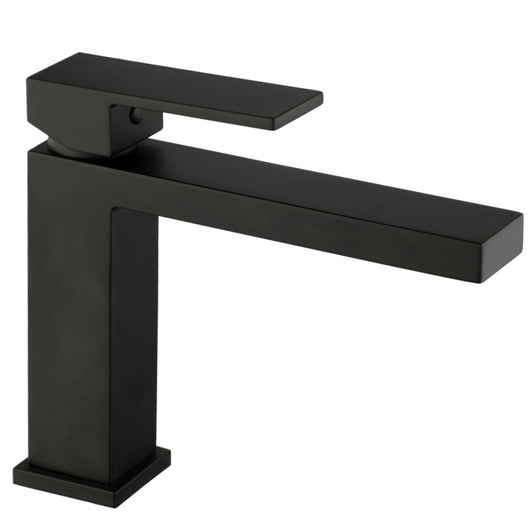 Miscelatore lavabo bocca lunga nero opaco total black manhattan