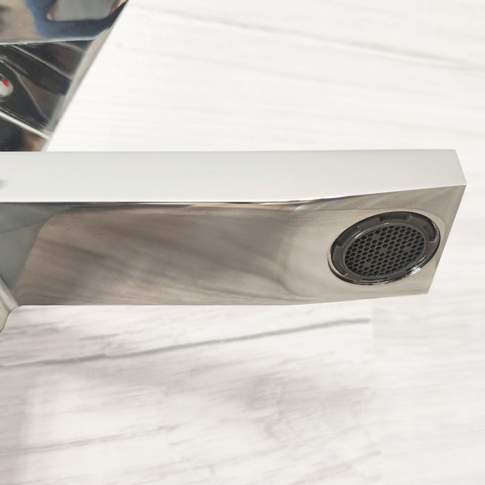 Miscelatore lavabo 1 leva quadrato cromato manhattan