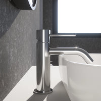 Set miscelatore lavabo e bidet senza scarico cromato | Katharine