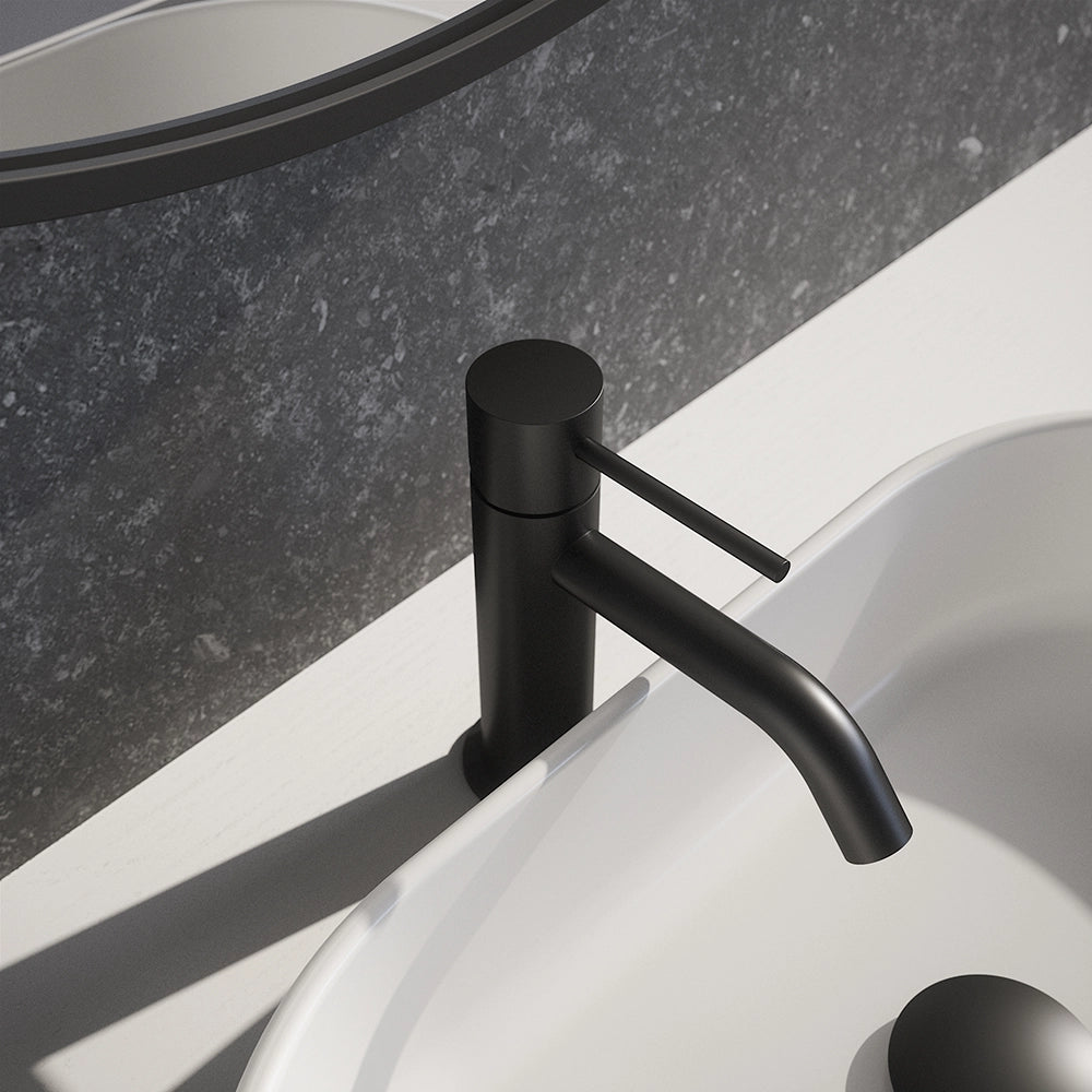 Miscelatore lavabo senza scarico nero opaco | Katharine