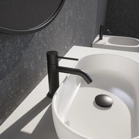 Set miscelatore lavabo, bidet ed incasso doccia monocomando in ottone nero opaco | Katharine