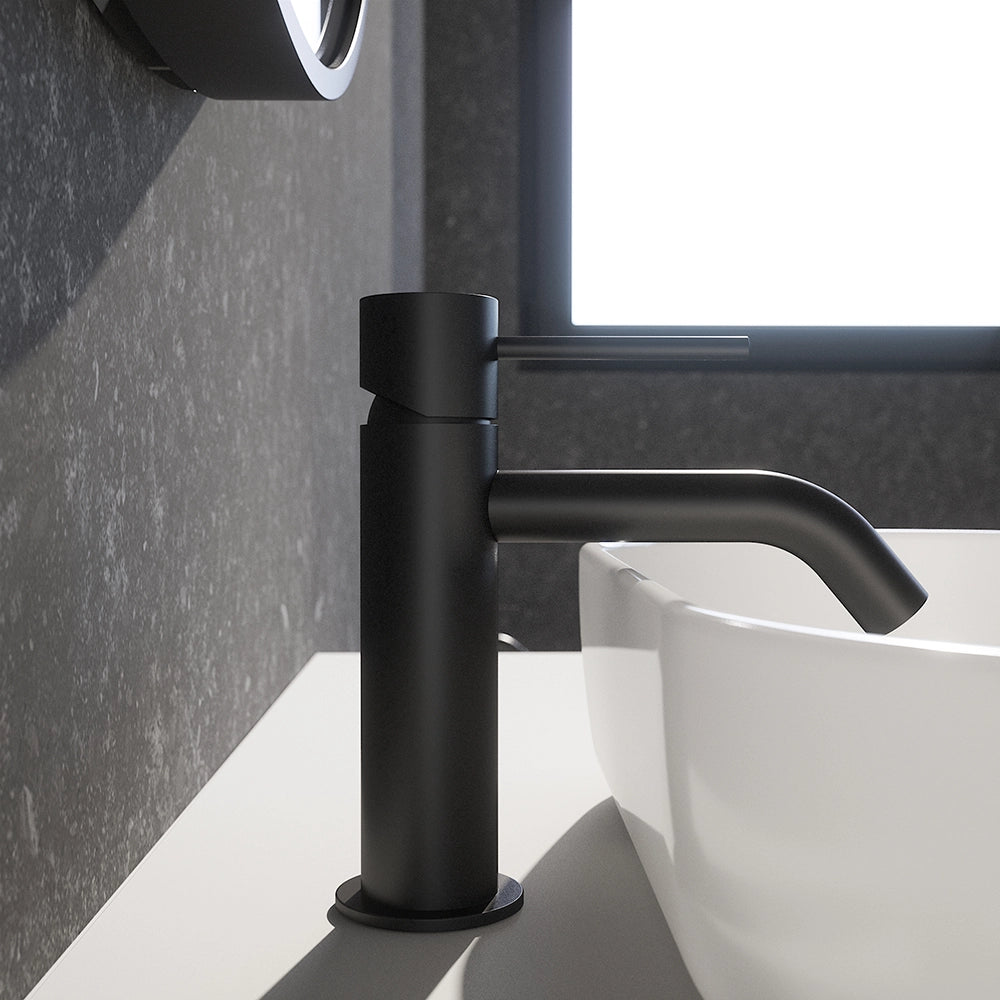 Miscelatore lavabo senza scarico nero opaco | Katharine