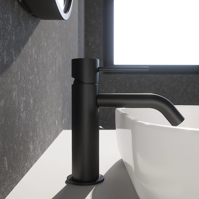 Miscelatore lavabo senza scarico nero opaco | Katharine