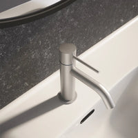 Set miscelatori: lavabo, bidet senza scarico ed incasso doccia con deviatore nickel spazzolato | Katharine