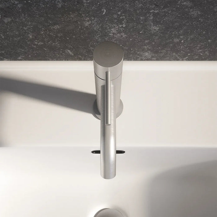 Miscelatore lavabo senza scarico nickel spazzolato | Katharine