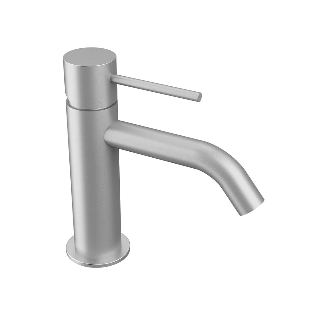 Set miscelatori: lavabo, bidet senza scarico ed incasso doccia con deviatore nickel spazzolato | Katharine