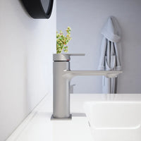 Miscelatore lavabo senza scarico nickel spazzolato | Rita