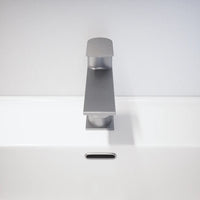 Set miscelatori: lavabo, bidet senza scarico ed incasso doccia monocomando nickel spazzolato | Rita