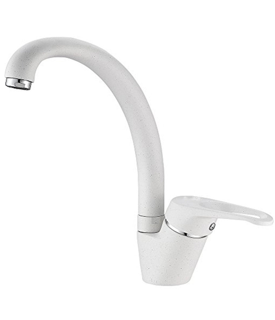 Miscelatore Lavello Bianco Per Lavandino Lavello Cucina Monocomando         
