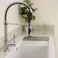 Miscelatore lavello cucina con doccetta estraibile a molla Anaconda colore cromo