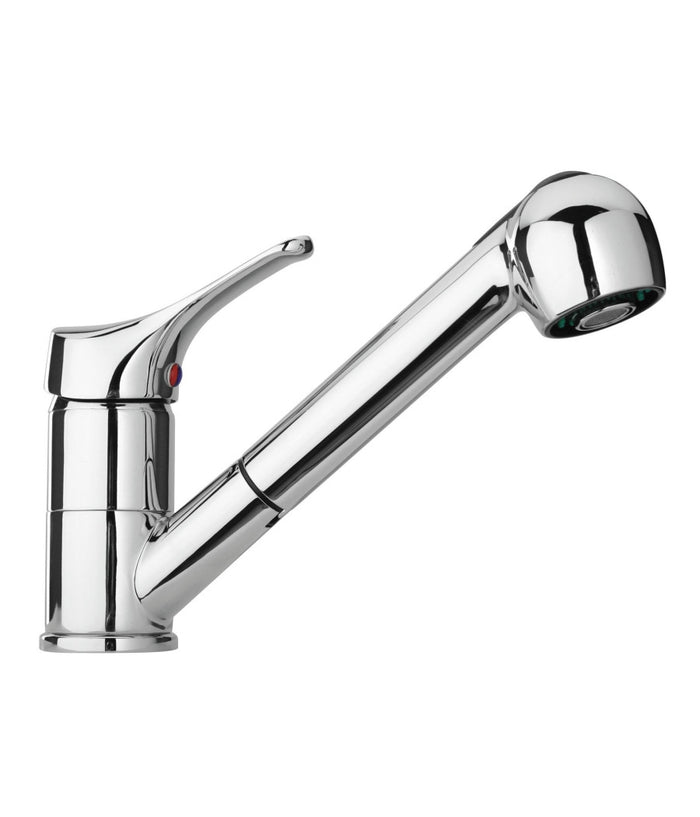 Miscelatore Monocomando Per Lavello Cucina Doccetta Estraibile Flessibile         