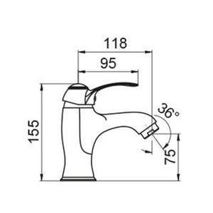 Miscelatore ottone antico Bologna lavabo