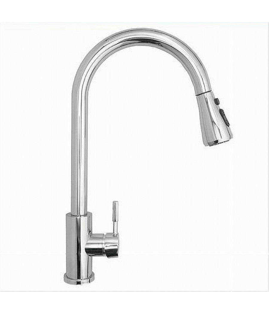 Miscelatore Per Cucina Rubinetto Con Doccetta Estraibile Monocomando Cromato 79570         