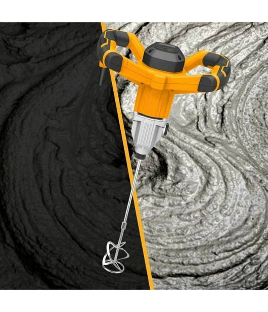 Miscelatore Per Malta 1400 Watt Trapano Mescolatore Colla Cemento Con Frusta M14         