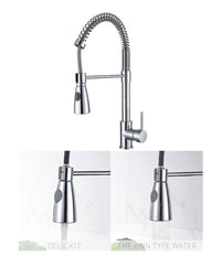 Miscelatore Rubinetto Con Doccetta A Molla Canna Alta Isola Per Cucina 87464         