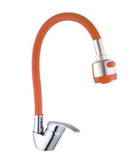 Miscelatore Rubinetto Lavabo A Doccia Doccetta Casa Cucina Flessibile Arancione         