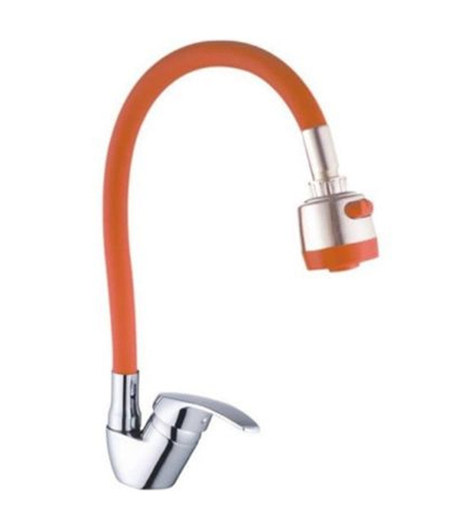 Miscelatore Rubinetto Lavabo A Doccia Doccetta Casa Cucina Flessibile Arancione         