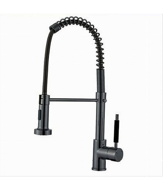 Miscelatore Rubinetto Lavello Cucina Doccetta Getto A Molla Bocca Girevole 87468         