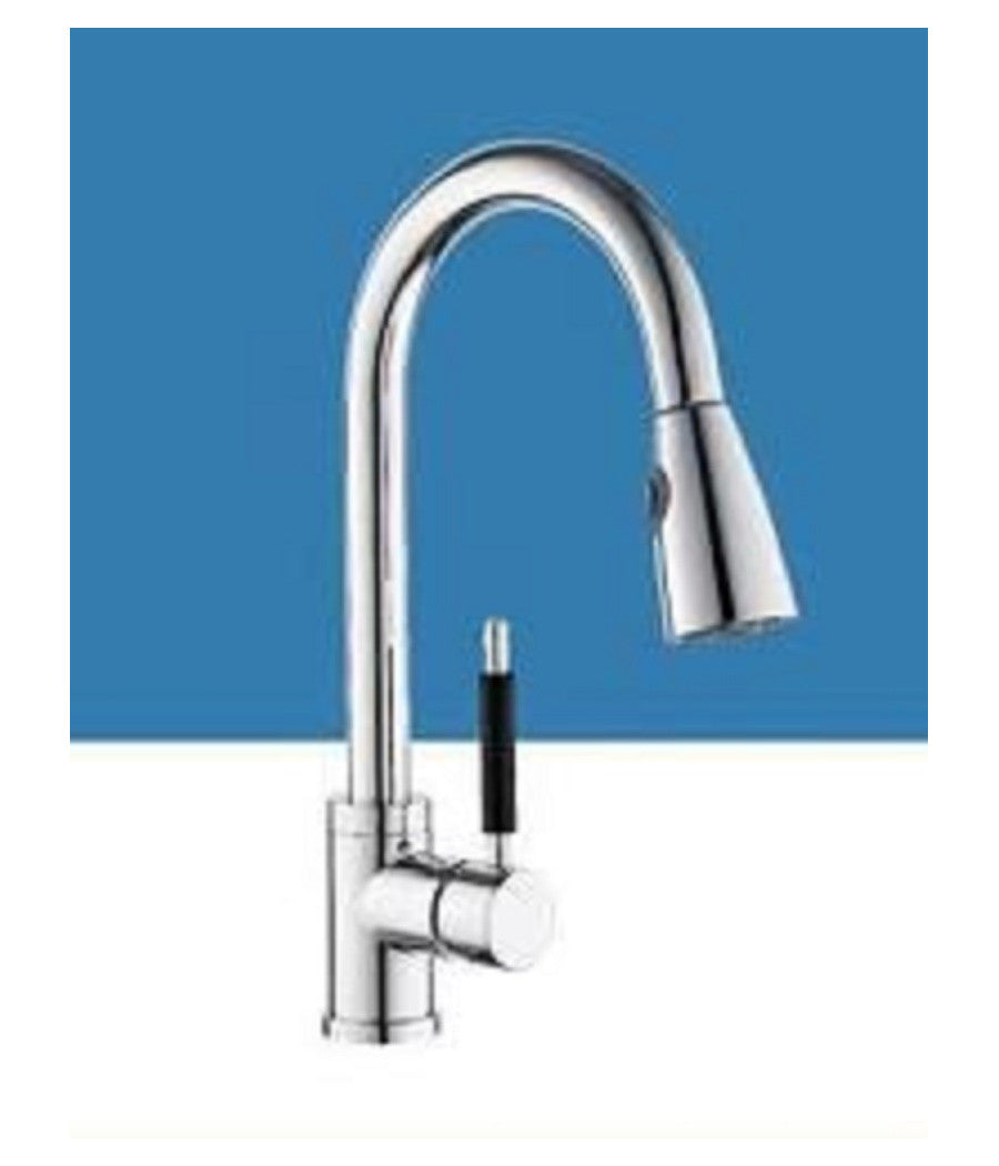 Miscelatore Rubinetto Lavello Cucina Getto Lavabo Con Doccetta Estraibile 59595         