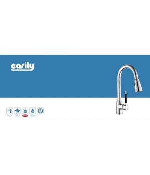 Miscelatore Rubinetto Lavello Cucina Getto Lavabo Con Doccetta Estraibile 59595         