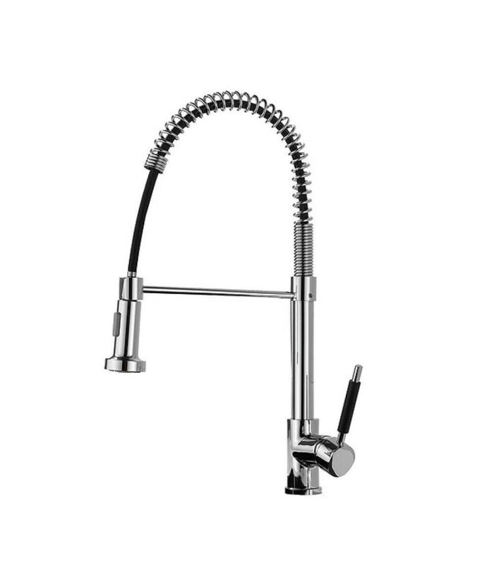 Miscelatore Rubinetto Lavello Cucina Getto Lavabo Design Doccetta A Molla 59591         