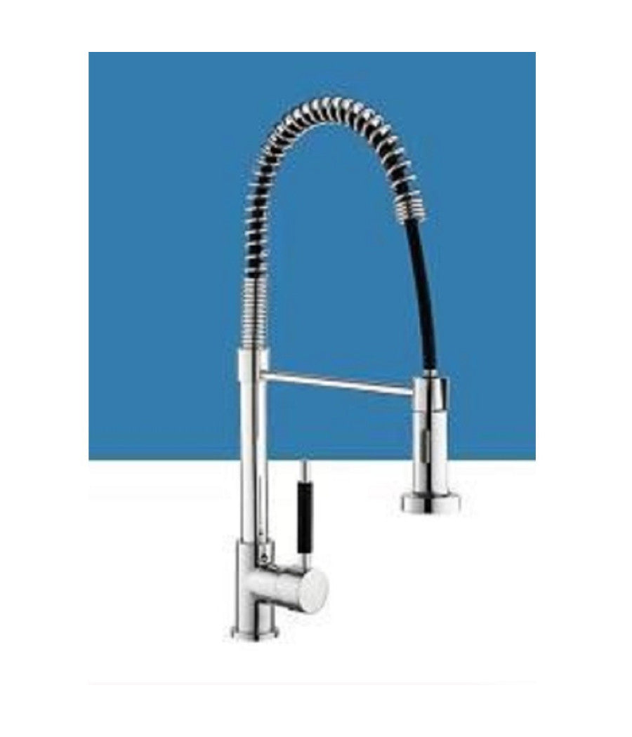 Miscelatore Rubinetto Lavello Cucina Getto Lavabo Design Doccetta A Molla 59591         