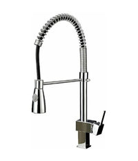 Miscelatore Rubinetto Lavello Cucina Getto Lavabo Design Quadrato Doccetta 59592         