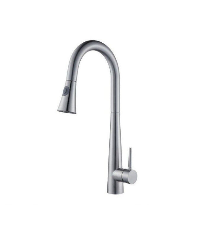 Miscelatore Rubinetto Monocomando Lavello Cucina Con Doccetta A Canna Alta 52692         