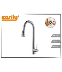 Miscelatore Rubinetto Monocomando Lavello Cucina Con Doccetta A Canna Alta 52692         