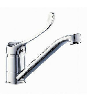 Miscelatore Rubinetto Per Cucina Lavandino Lavello Ottone Cromato Clinica 69206         