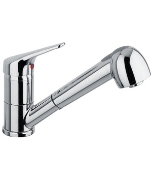 Miscelatore Rubinetto Per Lavello Cucina Con Doccetta Estraibile Flessibile 52336         