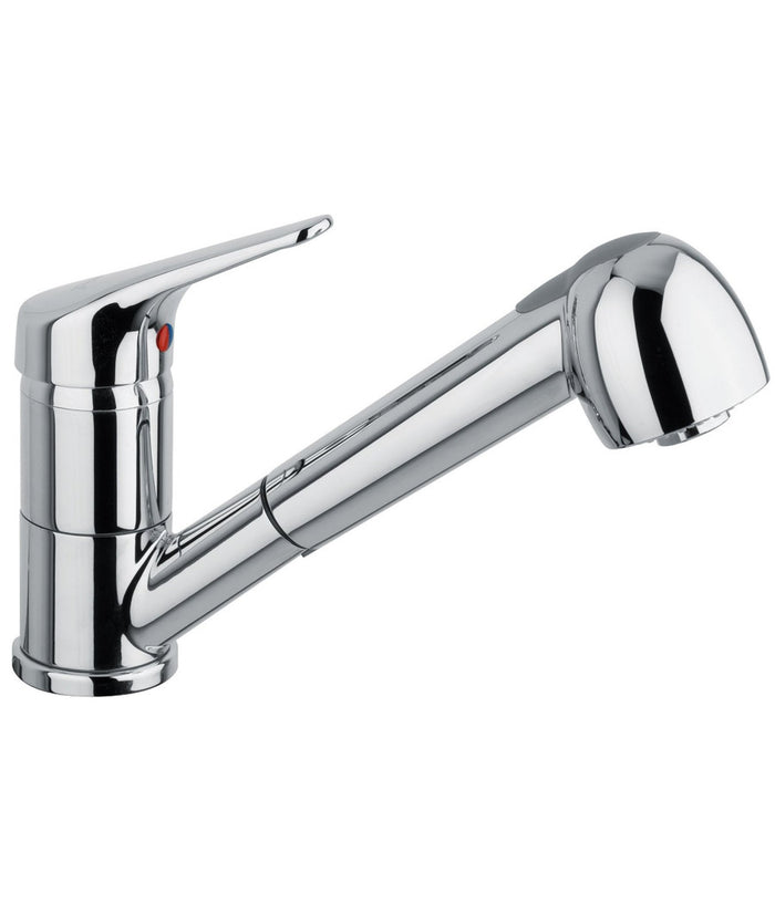 Miscelatore Rubinetto Per Lavello Cucina Con Doccetta Estraibile Flessibile 52336         