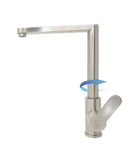 Miscelatore Rubinetto S9007 Quadrato 360 Gradi Monoforo Monocomando Rubinetteria         