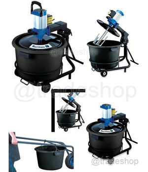Miscelatore Rurmec S-mix 50 Mescolatore A Terra Per Colle E Malte Con Secchio         