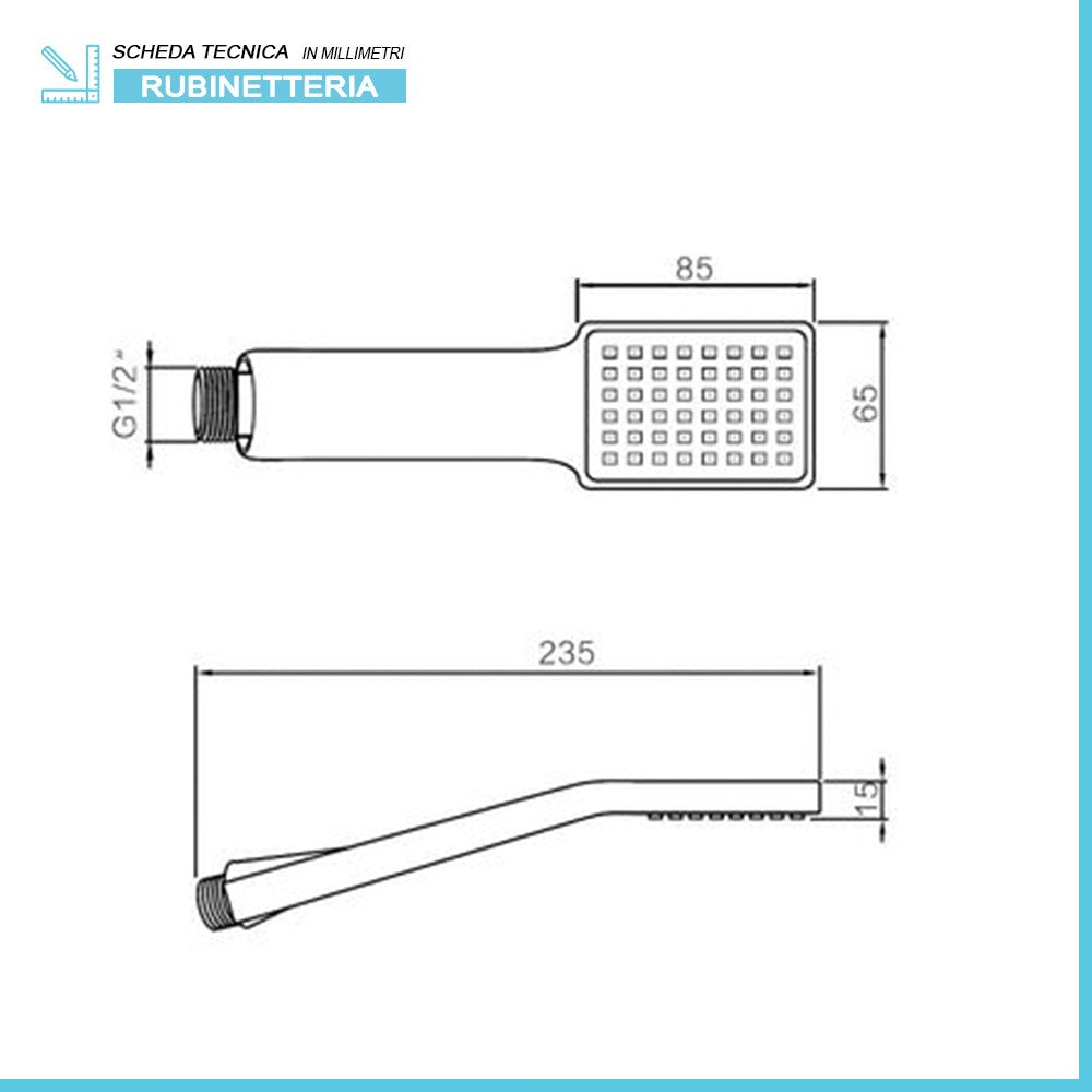 Miscelatore vasca con duplex cromato serie Recta