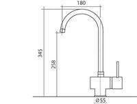 Miscelatore EASYMIX 90208 canna alta girevole 90208MISCCRM