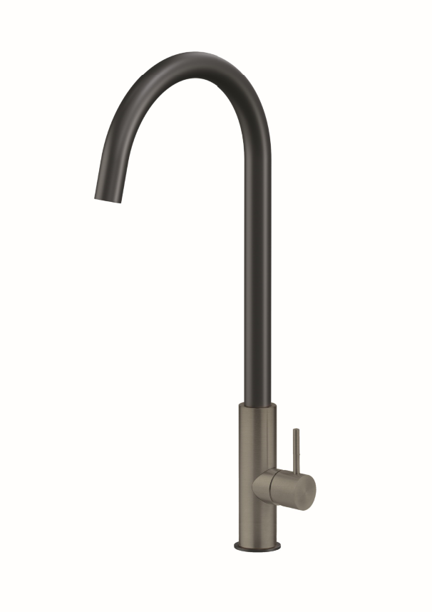 Miscelatore ACQUAMIX 9242 con canna girevole BLACK- GUN METAL 9242MISCINOX.L82