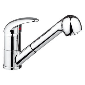 Miscelatore ACQUAMIX 9221 canna bassa girevole e doccia estraibile 9221MISCCRM