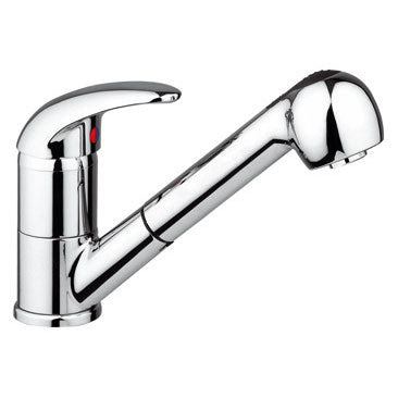 Miscelatore ACQUAMIX 9221 canna bassa girevole e doccia estraibile 9221MISCCRM