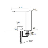 Miscelatore ACQUAMIX 9230 sottofinestra con canna piatta 9230MISCCRM