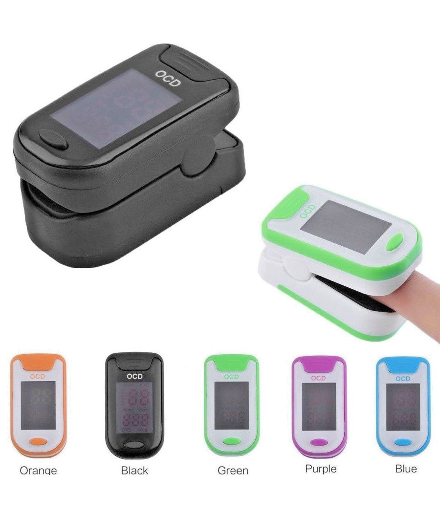 Misuratore Di Ossigeno Ossimetro Portatile Da Dito Pulsossimetro Saturimetro         