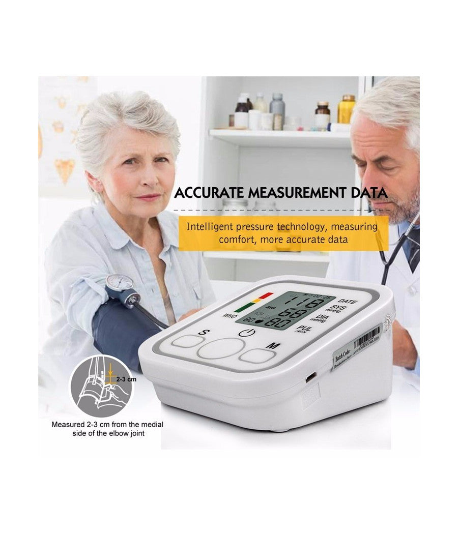 Misuratore Di Pressione Da Braccio Automatico Sfigmomanometro Aritmia         